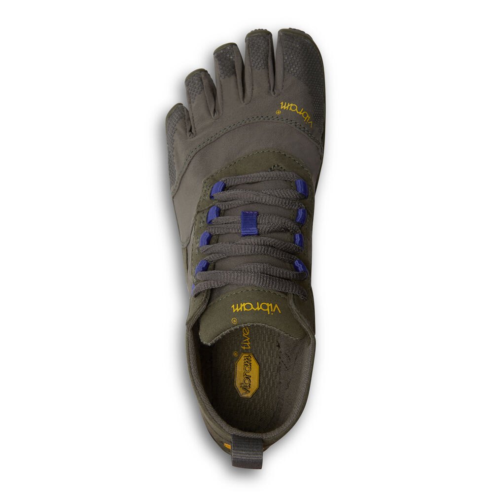 Vibram Five Fingers Womens Running Shoes - Olive/Purple - V-Trek - 64039-UMIN